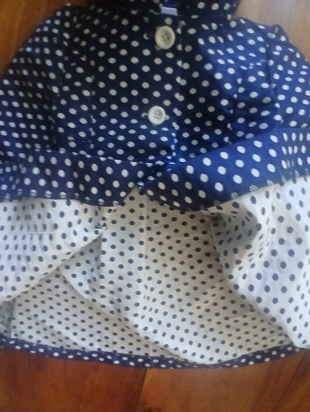 Bonnie Baby Navy Blue Polka Dot Toddler Dress and Coat Sz 24M